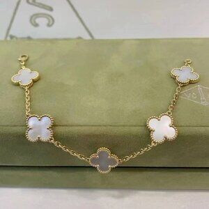 Van Cleef & Arpels white mother-of-pearl bracelet